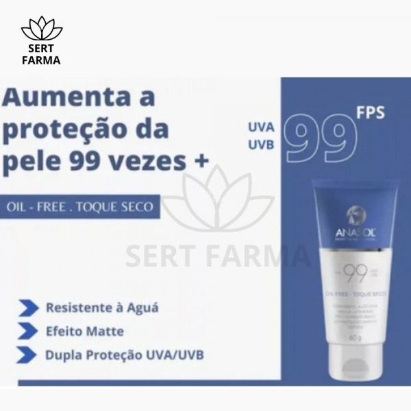 Protetor Solar 99 Corpo & Protetor Facial Toque Seco 99 Anasol Alta Proteção