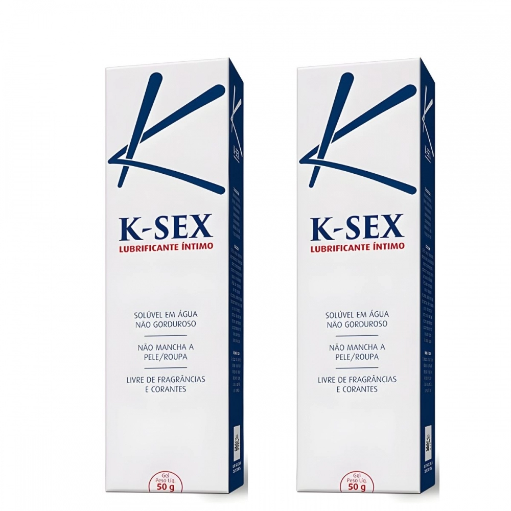 Lubrificante Intimo K-sex 50g Transparente Kit 2