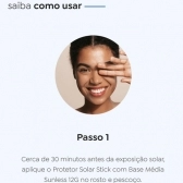 Base Stick Média Efeito Matte Protetor Solar Fps50 Sunless 12gr