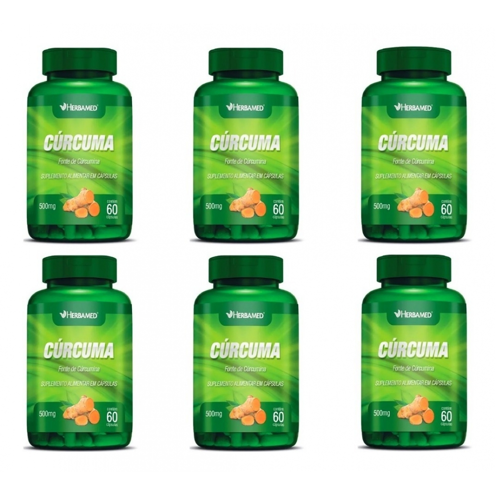 Curcuma Longa - Açafrão Da Terra 100% Puro 360 Capsulas 500mg Herbamed - Cúrcuma