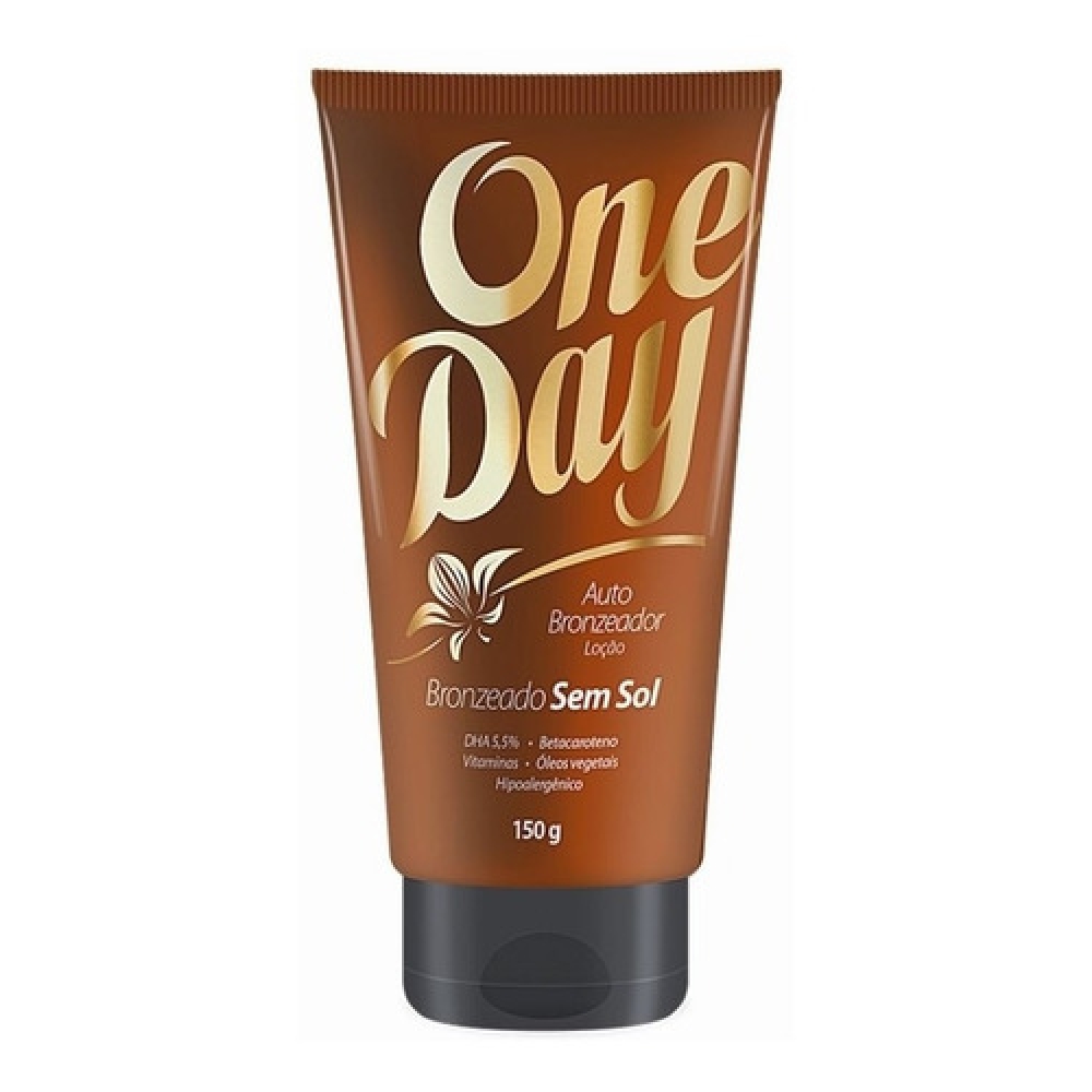 Auto Bronzeador One Day Bronzeado Sem Sol Loção Vit E 150g