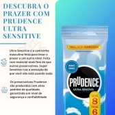 Preservativo Camisinha Prudence Ultra Sensivel Pele Com Pele Leve 8 Pague 6