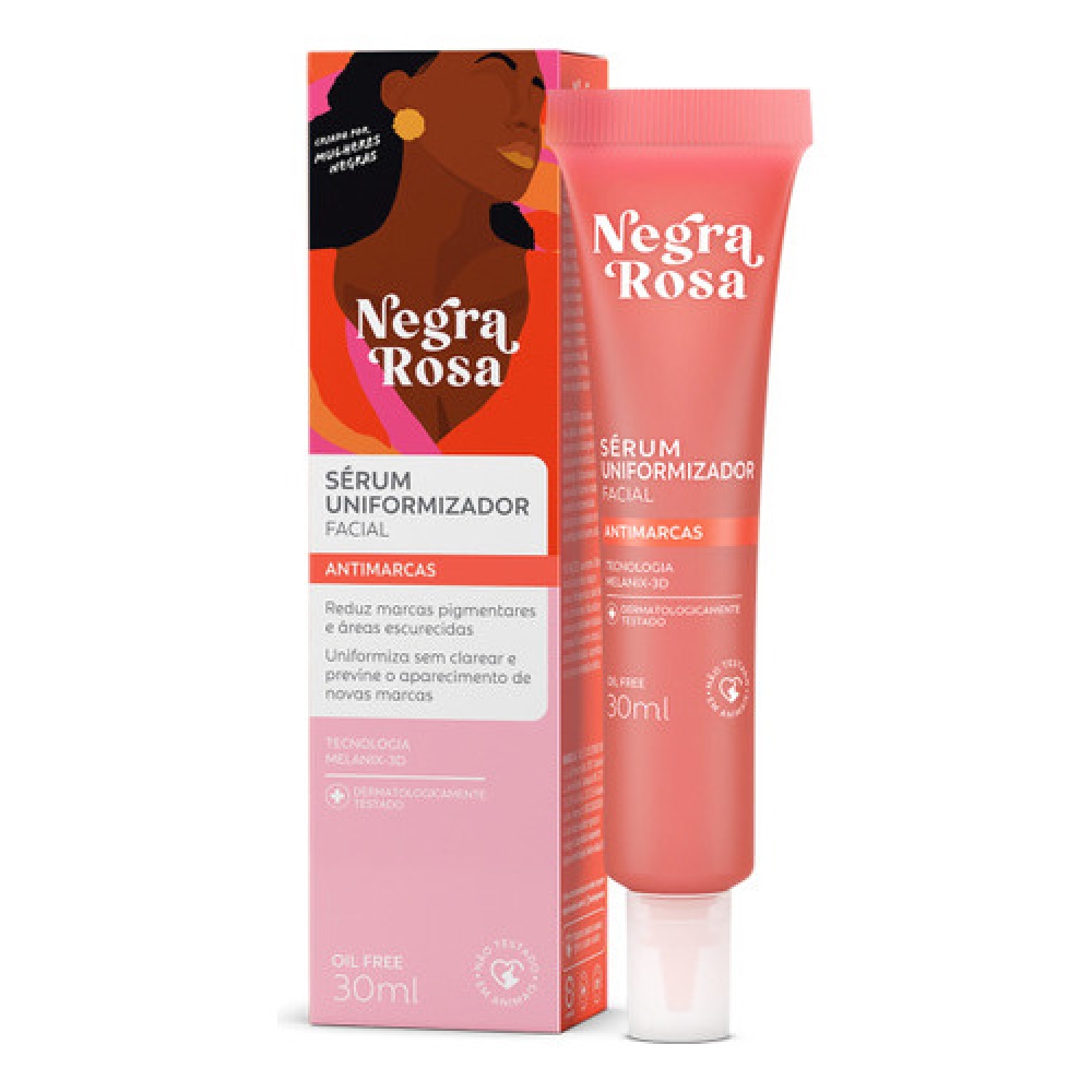Serum Uniformizador Facial Antimarcas Negra Rosa 30ml Dia/noite