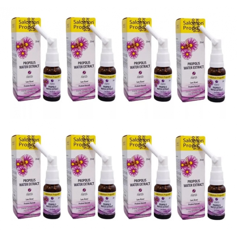 Salomon Propolis Própolis Spray Nasal Propolis Afta Kit 8 Unidades - Própolis Sem Alcool