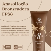Protetor Solar Para Corpo E Rosto FPS8 Loção Pele Dourada + Pos Sol Kit