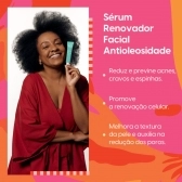 Serum Renovador Facial Antioleosidade Negra Rosa 30ml