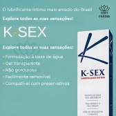 Lubrificante Intimo K-sex 50g Transparente Kit 2
