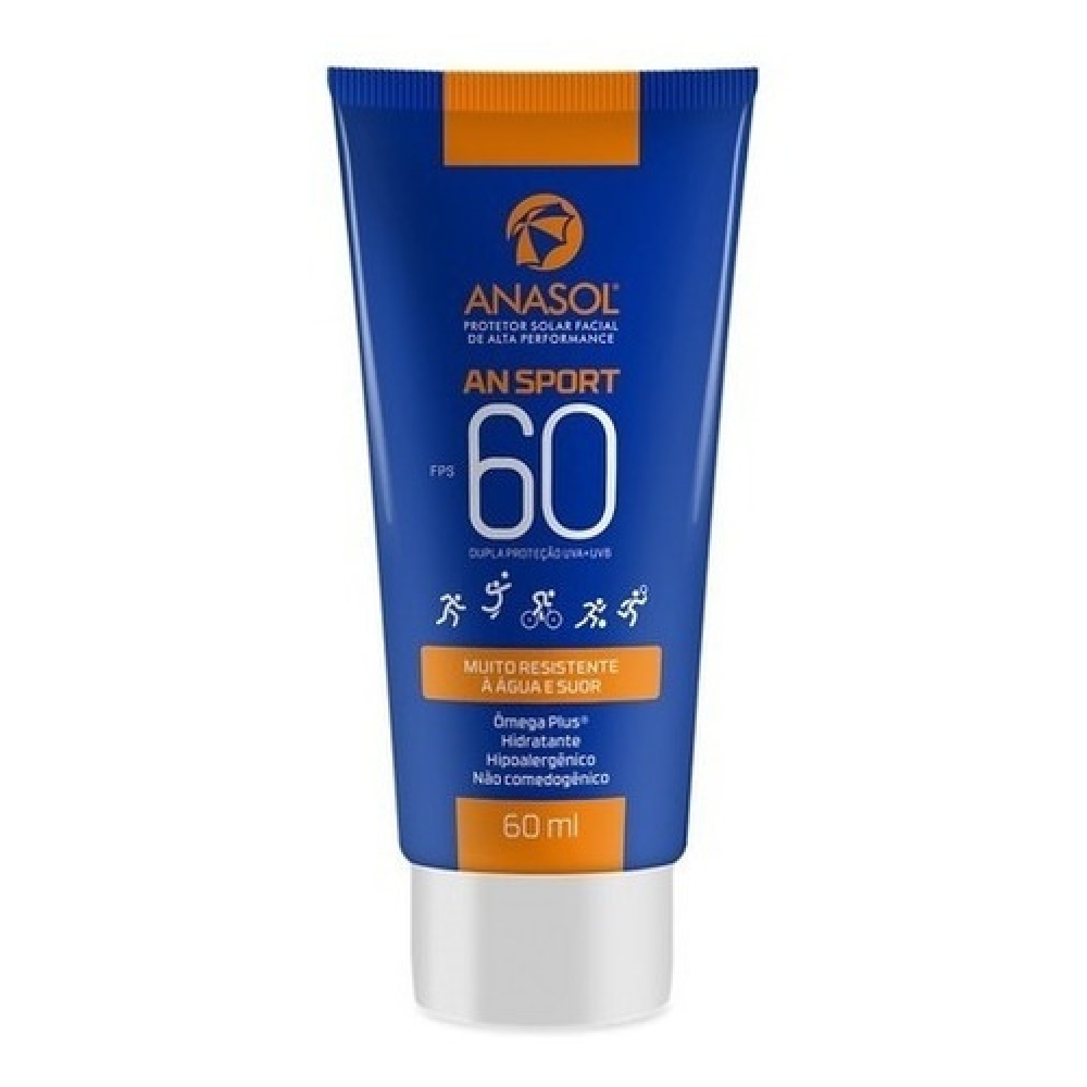 Protetor Solar Anasol Facial AN Sport Resistente a Suor 60ml