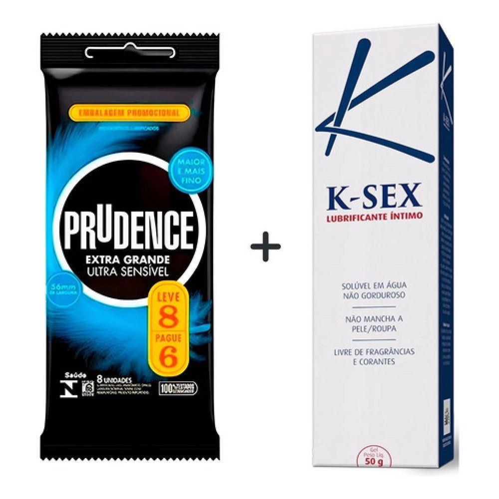 Preservativo Extra Grande Sensitive 8 Camisinha + Lubrific