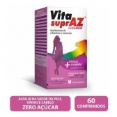 Suplemento Vita Supraz Vitamina Para Mulher 60 Comprimidos Sabor Sem Sabor