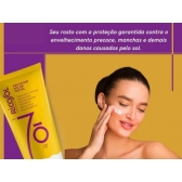 Protetor Solar Facial Toque Seco Ricosol Fps70 50g Kit 4 Unidades