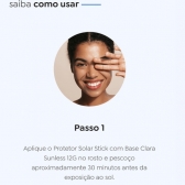 Base Stick Cor Clara Efeito Matte Protetor Solar Fps50 Sunless 12g
