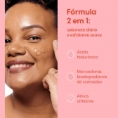 Sabonete Esfoliante Facial Antioleosidade Negra Rosa 150g