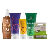 Protetor Solar Para Corpo E Rosto Pele FPS15 Spray Labios Verão Ricosol
