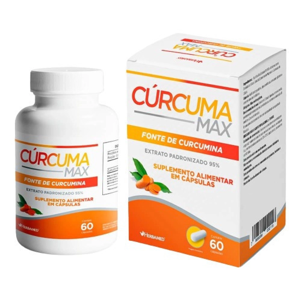 Alcafrao - Max Suplemento Alimentar Herbamed 60 Cápsulas Sabor Sem Sabor